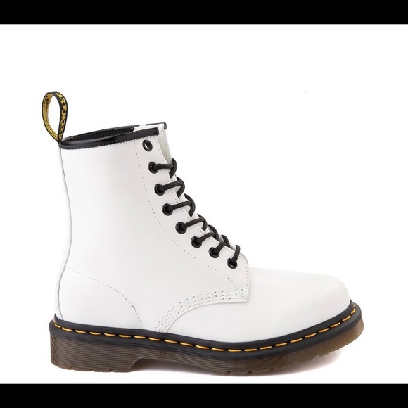 Dr. Martens Shoes - Dr Martens 1460 white 8 eye boots